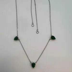 COLAR GOTA CRISTAL ESMERALDA