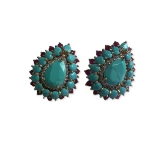 BRINCO TURQUESA RUBY GOTA