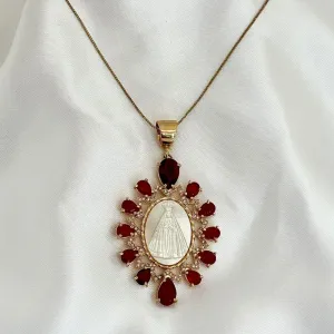 COLAR NOSSA SENHORA APARECIDA - BANHO OURO 18K