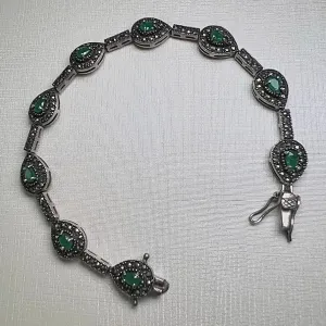 PULSEIRA MARCASSITA - BANHO RODIO NEGRO