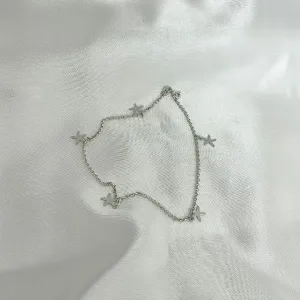 TORNOZELEIRA ESTRELA - PRATA 925