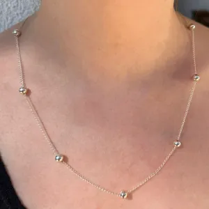 COLAR PONTO DE LUZ - CRISTAL - PRATA 925