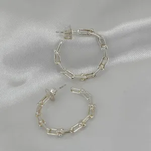 BRINCO ARGOLA - BANHO RODIO BRANCO