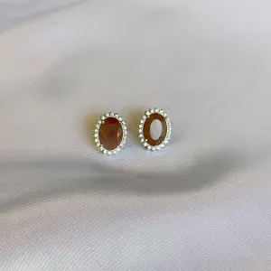 BRINCO CRISTAL COM ZIRCONIAS BRANCAS - BANHO RODIO BRANCO