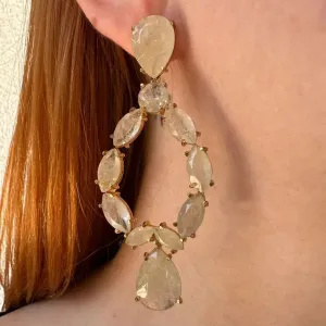 BRINCO COM PEDRA MUTILO - BANHO OURO 18K