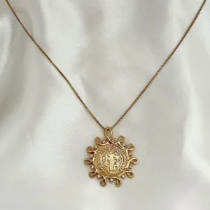 COLAR SÃO BENTO - BANHO OURO 18K