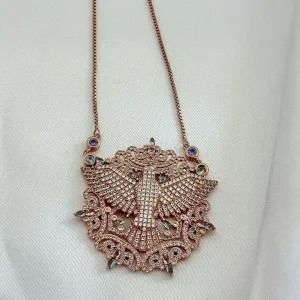 COLAR REGULAVEL - ESPIRITO SANTO -  CRAVEJADO ZIRCONIAS BRANCA - BANHO OURO 18K