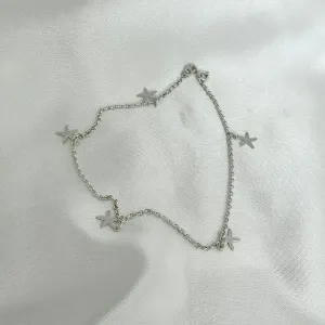 TORNOZELEIRA ESTRELA - PRATA 925