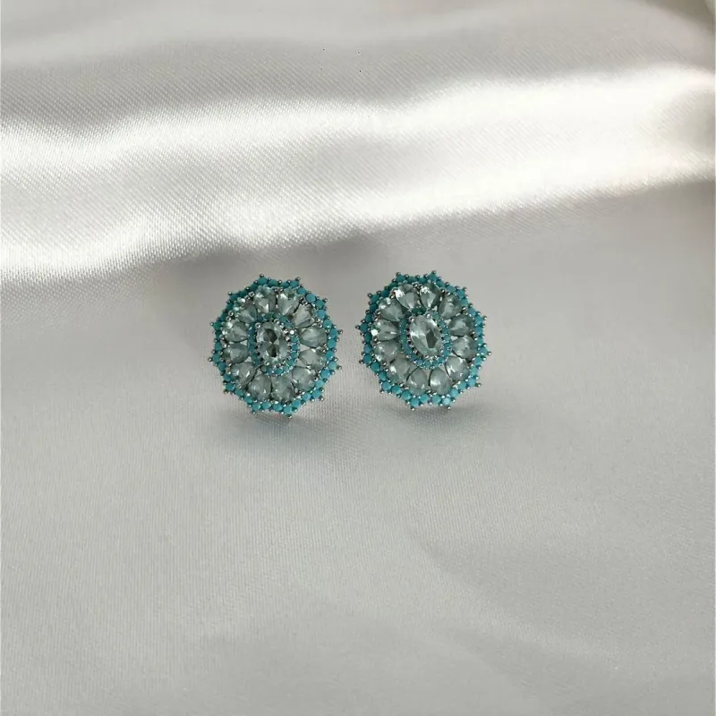 BRINCO PEDRA NANO TURQUESA