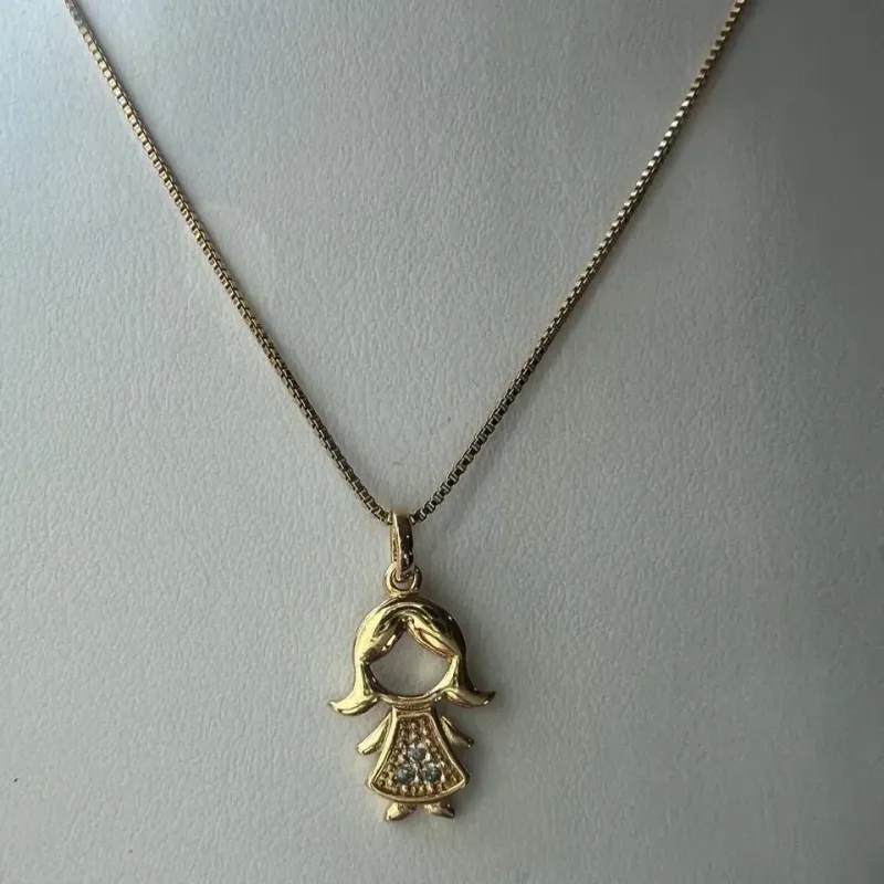 COLAR DE  MENINA - BANHO OURO 18K