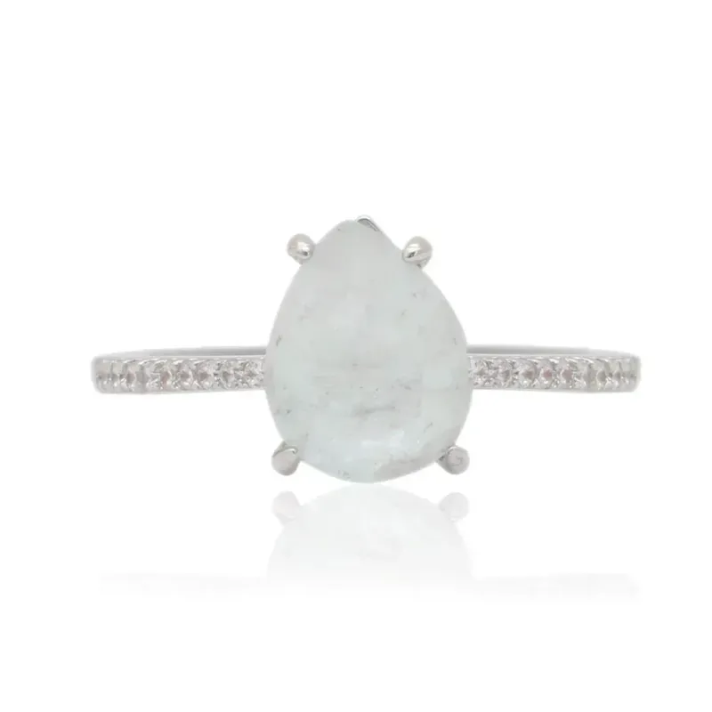 ANEL CRISTAL FUSION - CRAVEJADO DE ZIRCONIAS BRANCAS - BANHO RODIO BRANCO