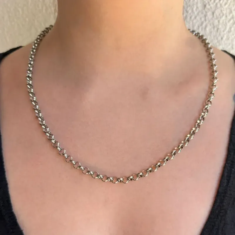 CORRENTE ELO PORTUGUES - PRATA 925