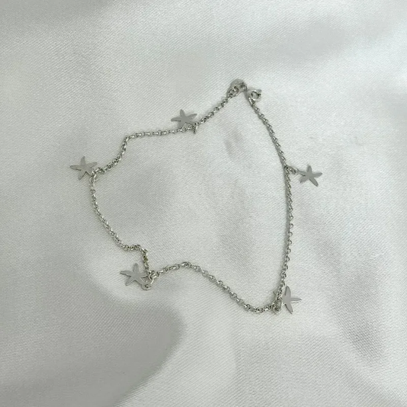 TORNOZELEIRA ESTRELA - PRATA 925