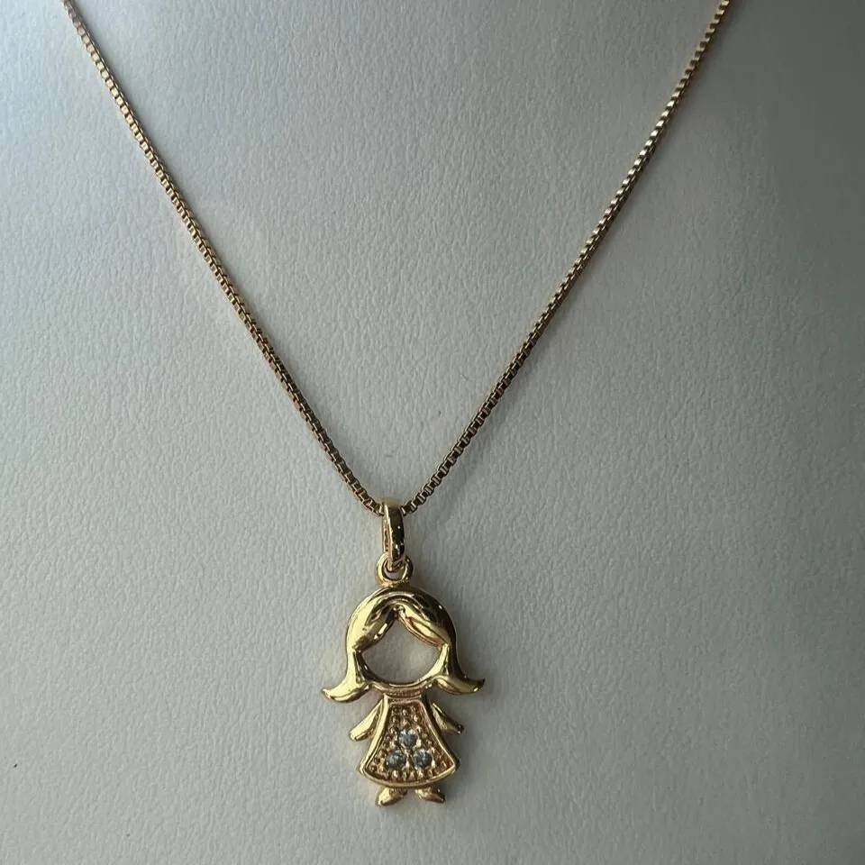 COLAR DE  MENINA - BANHO OURO 18K