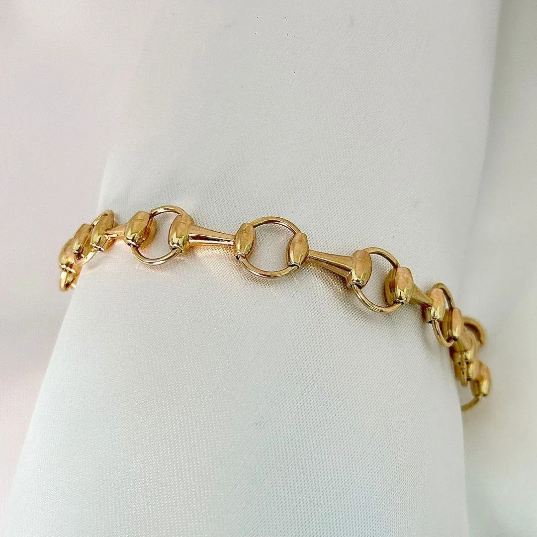 PULSEIRA CORRENTE BIDÃO - BANHO OURO 18K
