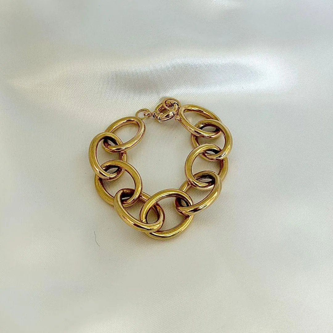 PULSEIRA ELOS - BANHO OURO 18K
