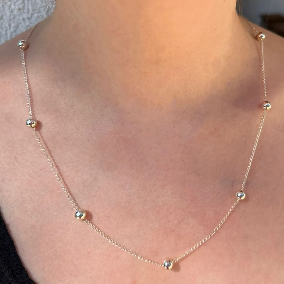 COLAR PONTO DE LUZ - CRISTAL - PRATA 925