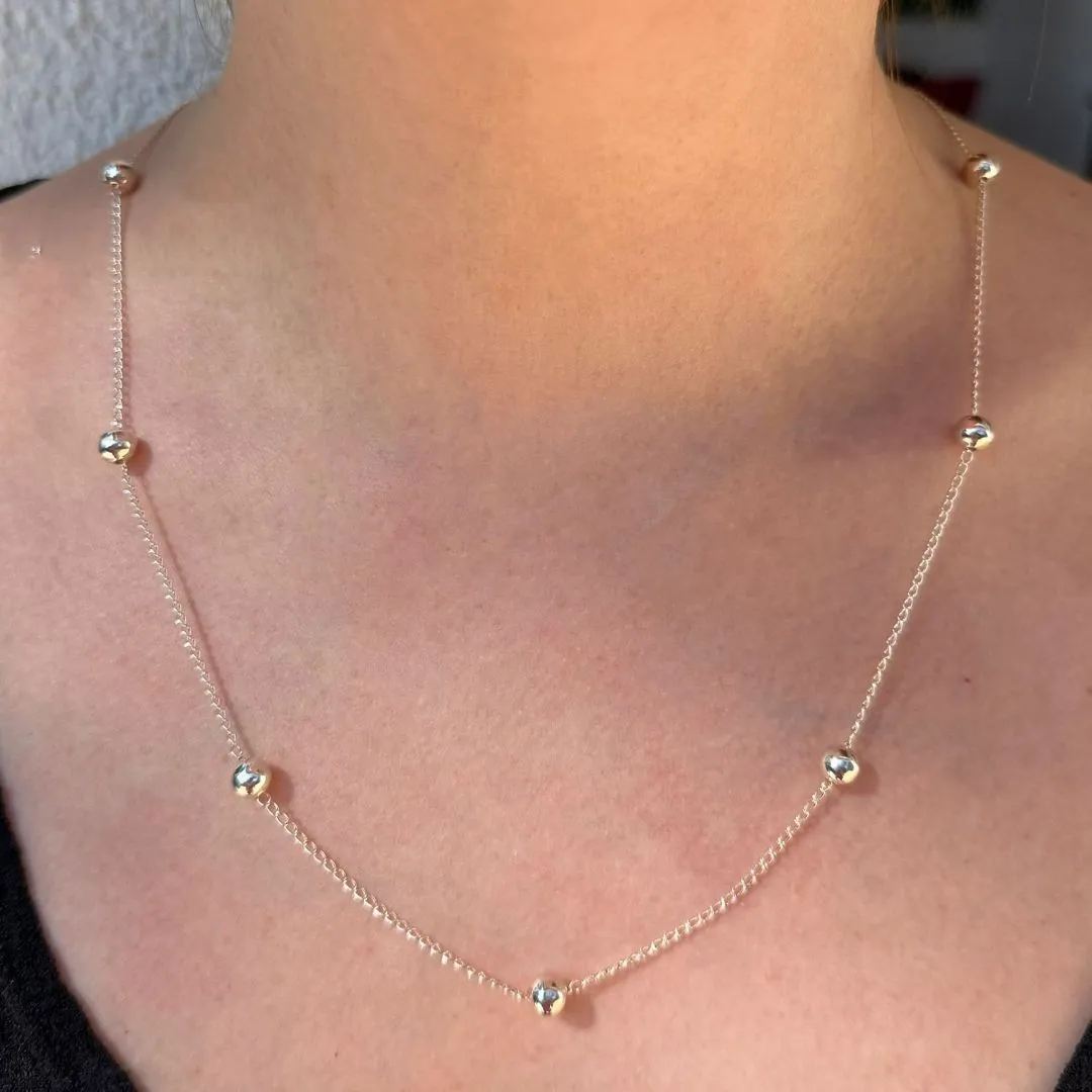 COLAR PONTO DE LUZ - CRISTAL - PRATA 925