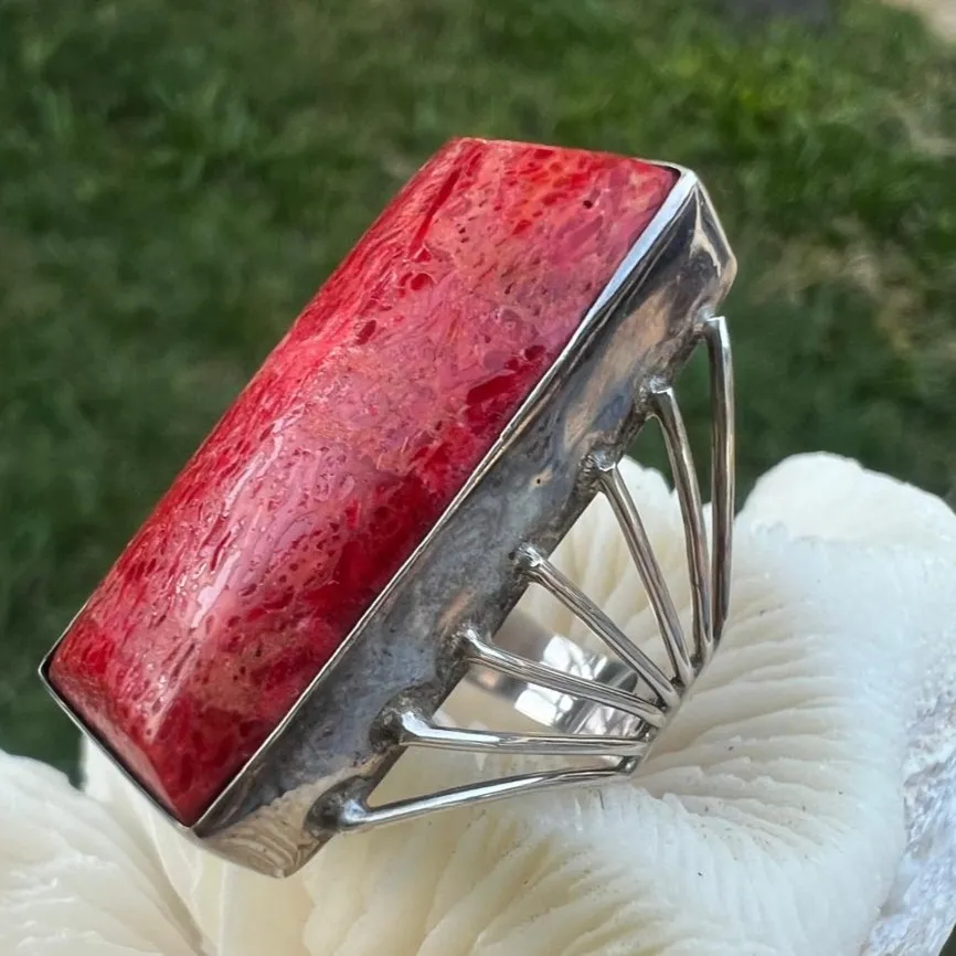 ANEL PEDRA RUBY - PRATA 925