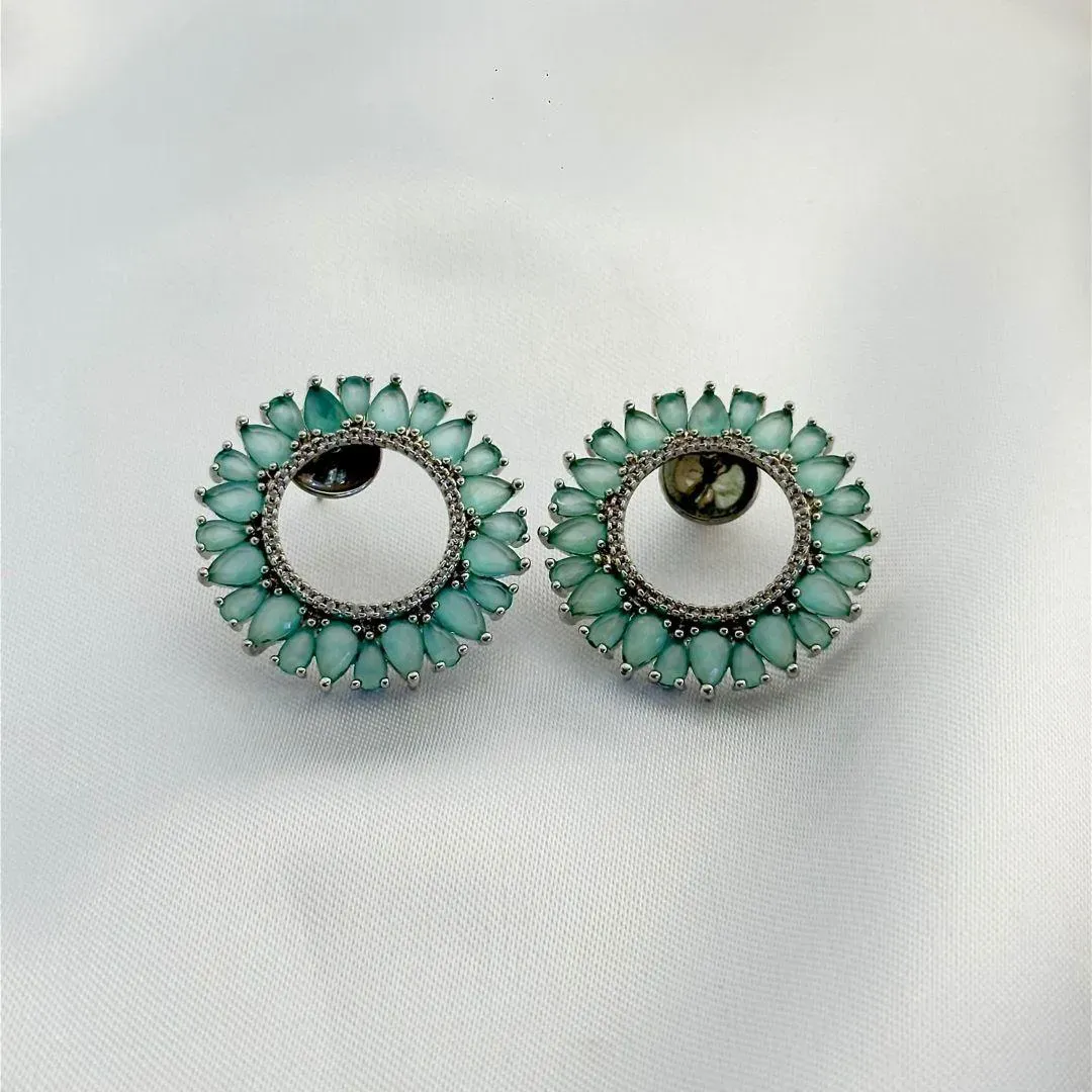 BRINCO FUSION PARAIBA - CRAVEJADO ZIRCÔNIAS BRANCAS - BANHO RÓDIO BRANCO