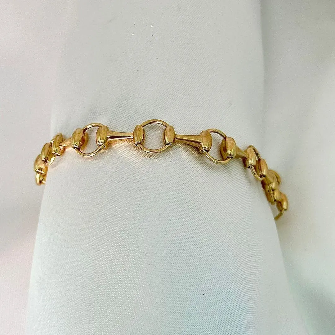 PULSEIRA CORRENTE BIDÃO - BANHO OURO 18K